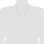 14k White Gold 1.0mm D/C Forzantine Cable Chain
