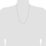 14k White Gold 1.0mm D/C Forzantine Cable Chain