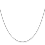 14k White Gold 1.0mm D/C Forzantine Cable Chain