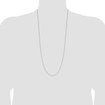 14k White Gold 1.0mm D/C Forzantine Cable Chain