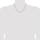 14k 1.4mm D/C Forzantine Cable Chain