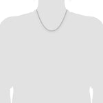 14k White Gold 1.4mm D/C Forzantine Cable Chain