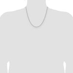 14k White Gold 1.4mm D/C Forzantine Cable Chain