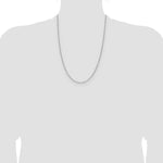 14k White Gold 1.4mm D/C Forzantine Cable Chain
