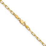 14k 3.0mm Solid Beveled Paperclip Chain