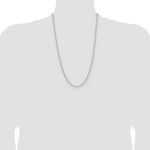 14k White Gold 3.0mm Solid Beveled Paperclip Chain