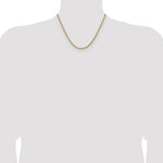 14k 3.25mm D/C French Link Chain