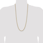 14k 3.25mm D/C French Link Chain