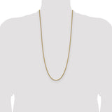 14k 3.25mm D/C French Link Chain