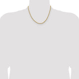 14k 3.90mm D/C French Link Chain