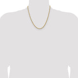 14k 3.90mm D/C French Link Chain