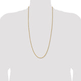 14k 3.90mm D/C French Link Chain