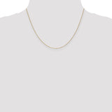 14k .8mm D/C Cable with Spring Ring Clasp Chain