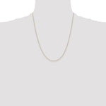 14k .8mm D/C Cable with Spring Ring Clasp Chain