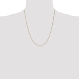 14k .8mm D/C Cable with Spring Ring Clasp Chain