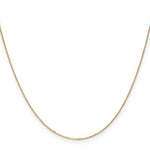 14k .8mm D/C Cable with Spring Ring Clasp Chain