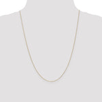 14k .8mm D/C Cable with Spring Ring Clasp Chain
