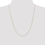 14k .8mm D/C Cable with Spring Ring Clasp Chain