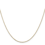 14k .8mm D/C Cable with Lobster Clasp Chain