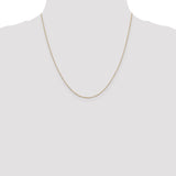 14k .8mm D/C Cable with Lobster Clasp Chain