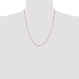 14k .8mm D/C Cable with Lobster Clasp Chain