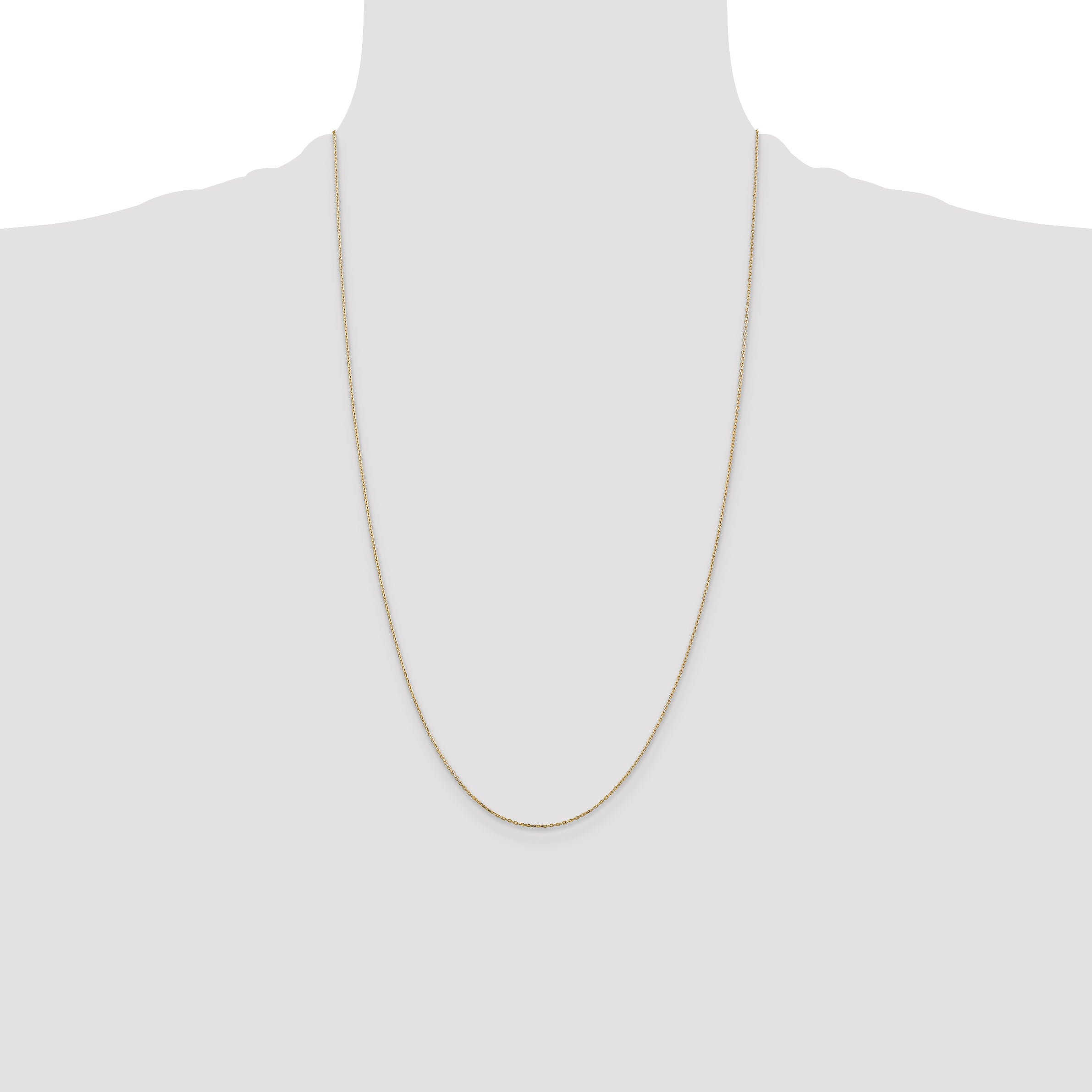 14k .8mm D/C Cable with Lobster Clasp Chain