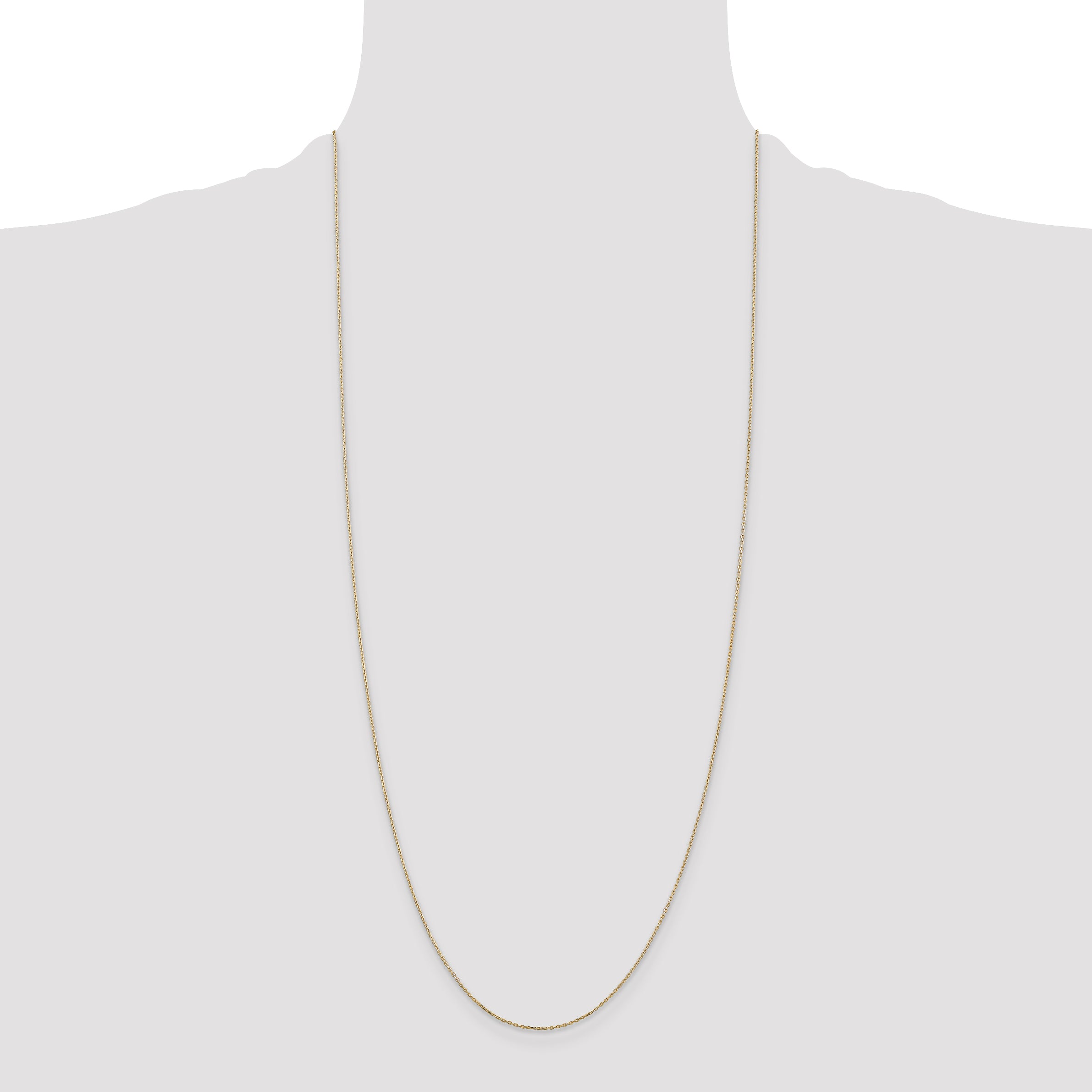 14k .8mm D/C Cable with Lobster Clasp Chain