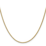 14k 1.5mm Lightweight Flat Anchor Link Pendant Chain