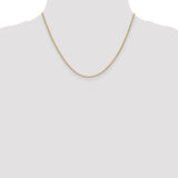 14k 1.5mm Lightweight Flat Anchor Link Pendant Chain