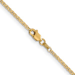 14k 1.5mm Lightweight Flat Anchor Link Pendant Chain
