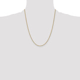14k 1.5mm Lightweight Flat Anchor Link Pendant Chain