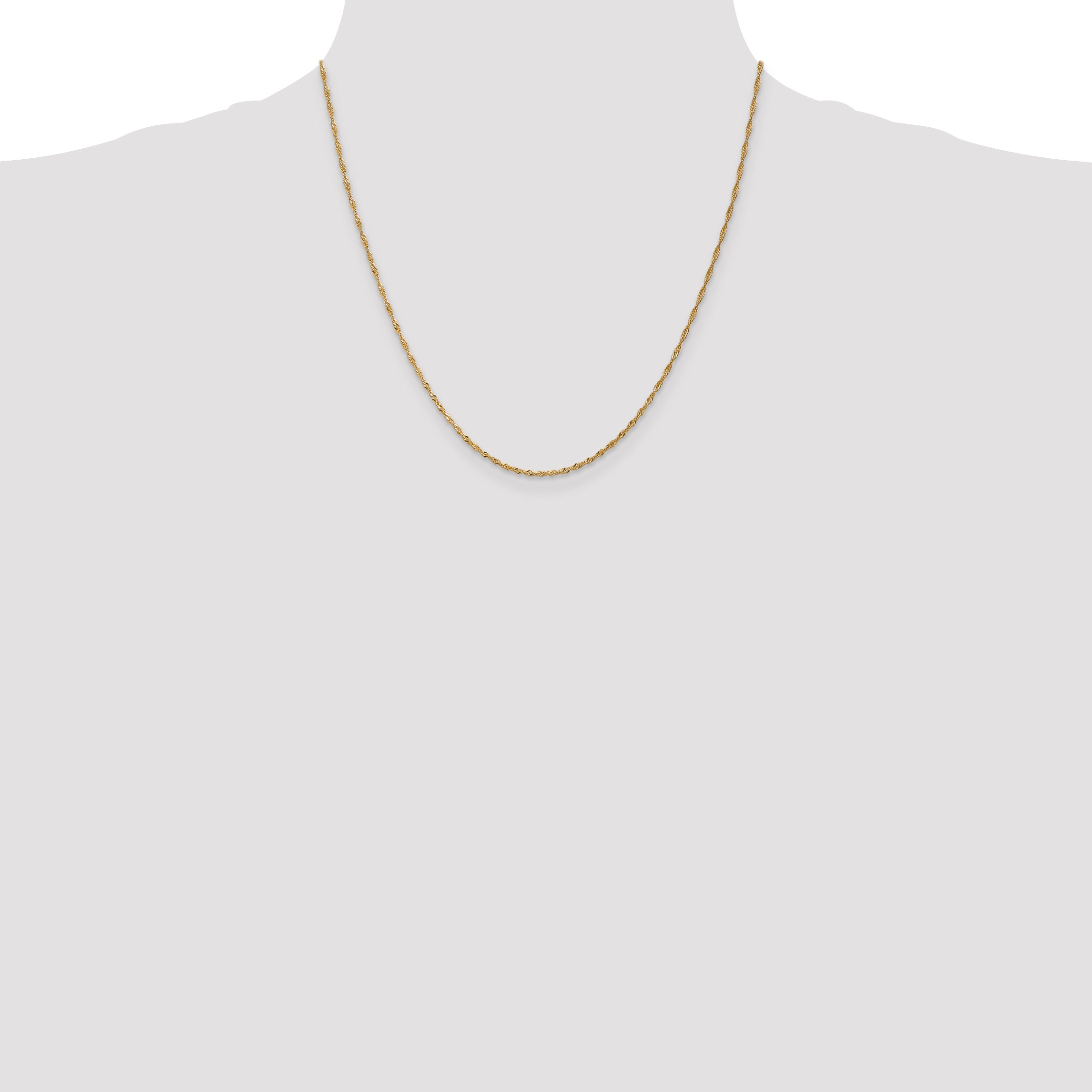 14k 1.4mm Singapore Chain