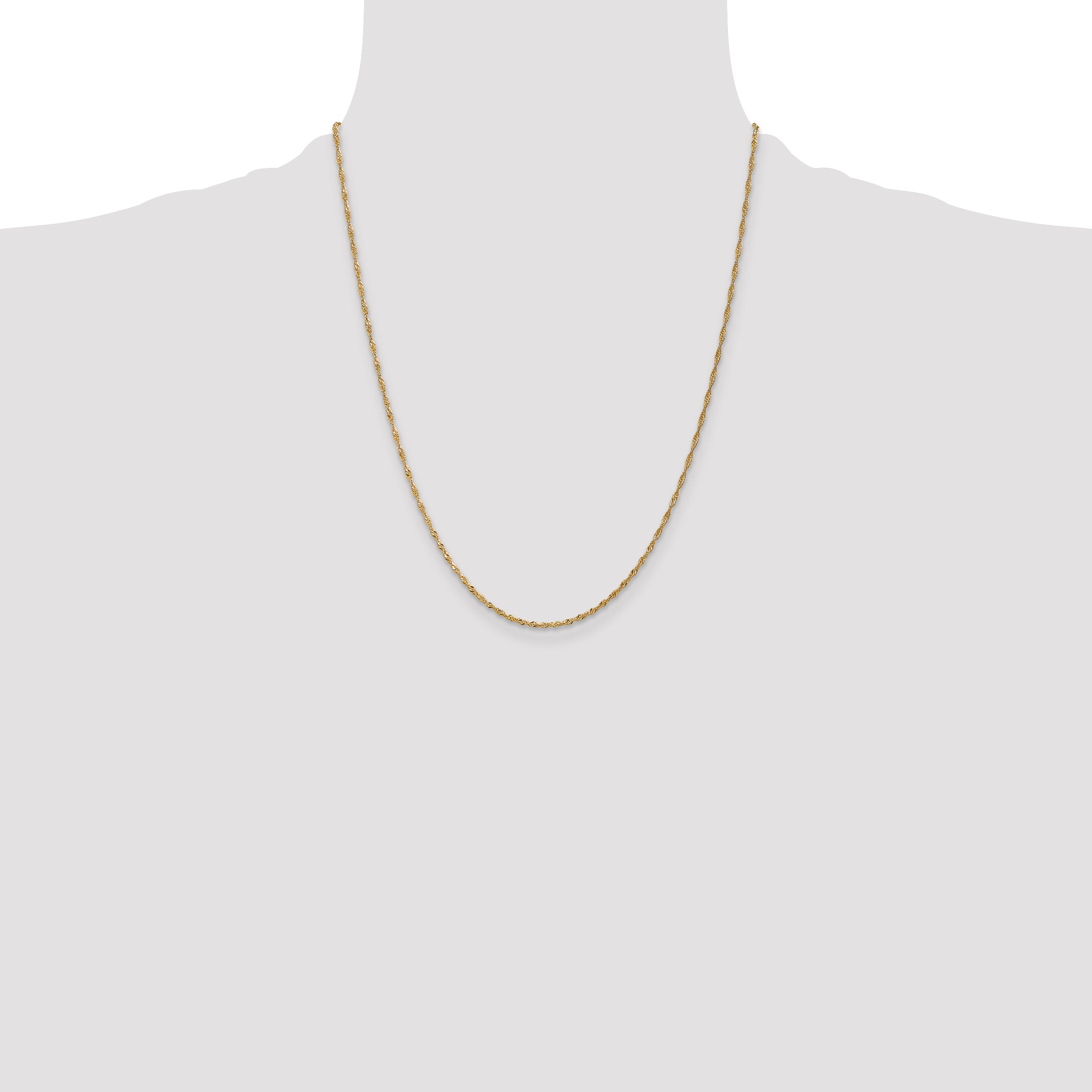 14k 1.4mm Singapore Chain