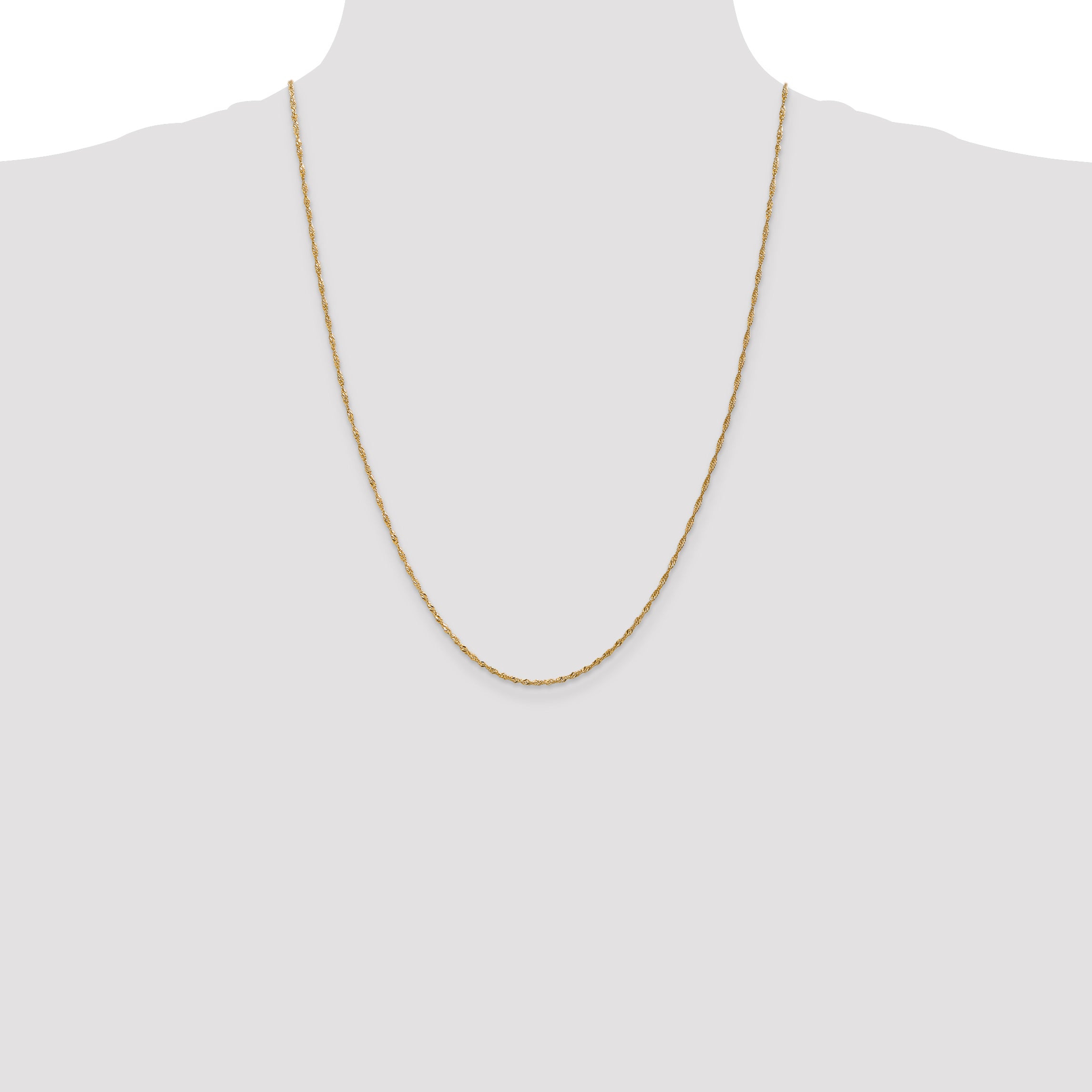 14k 1.4mm Singapore Chain