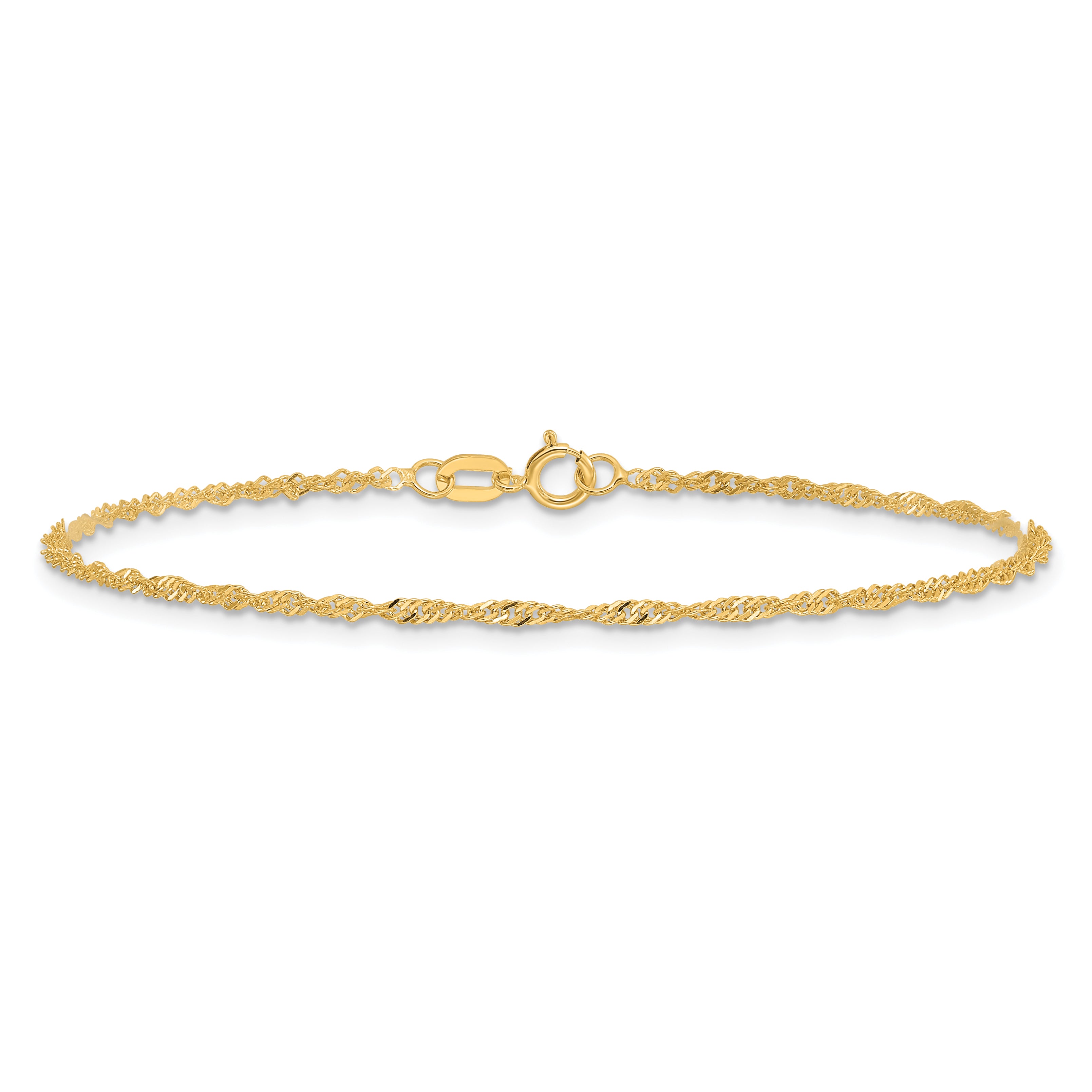 14k 1.4mm Singapore Chain