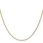 14k 1mm Round Open Link Cable Chain