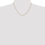 14k 1mm Round Open Link Cable Chain