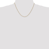 14k 1mm Round Open Link Cable Chain