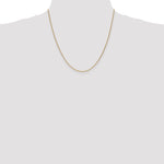 14k 1mm Round Open Link Cable Chain