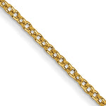 14k 1mm Round Open Link Cable Chain