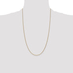 14k 1mm Round Open Link Cable Chain
