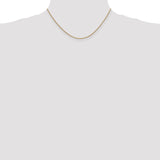 14k 1.4mm Round Open Link Cable Chain