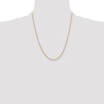 14k 1.4mm Round Open Link Cable Chain