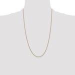 14k 1.4mm Round Open Link Cable Chain