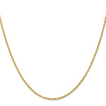14k 1.3mm Heavy-Baby Rope Chain