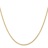 14k 1.3mm Heavy-Baby Rope Chain