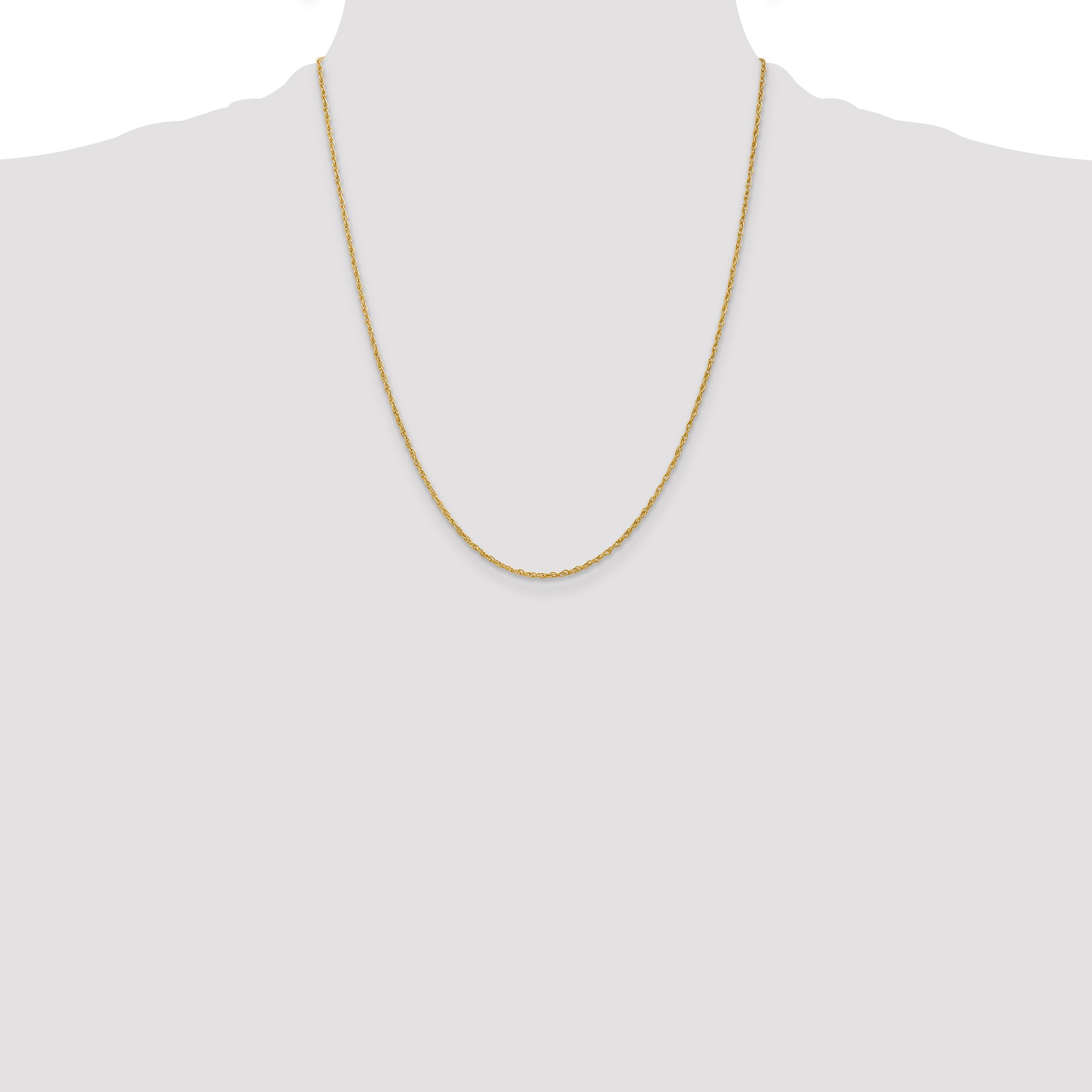 14k 1.3mm Heavy-Baby Rope Chain