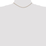 14k 1.25mm D/C Spiga Chain