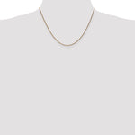 14k 1.25mm D/C Spiga Chain