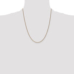 14k 1.25mm D/C Spiga Chain